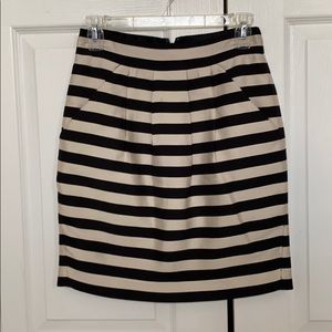 Black and White(ish) Striped Skirt